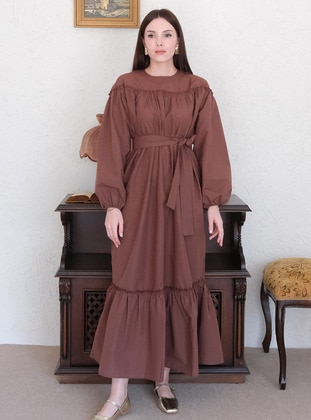 Bitter Chocolate - Modest Dress - Ceylan Otantik