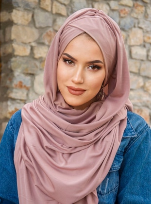 لون القرنفل - حجابات جاهزة - AİŞE TESETTÜR
