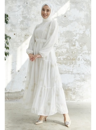 White - Modest Dress - InStyle