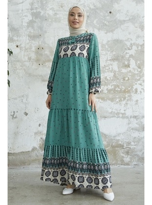 Mint Green - Modest Dress - InStyle