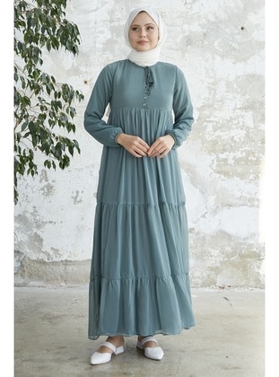 Mint Green - Fully Lined - Modest Dress - InStyle