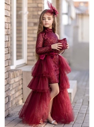 Red - Girls` Dress - Riccotarz