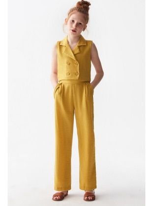 Yellow - Girls` Suit - Riccotarz