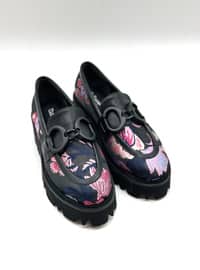 Black - Fuchsia - Casual Shoes