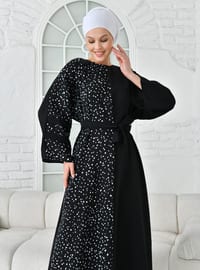 Black Glitter - Modest Dress