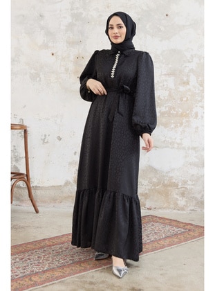 Black - Modest Dress - Vavinor