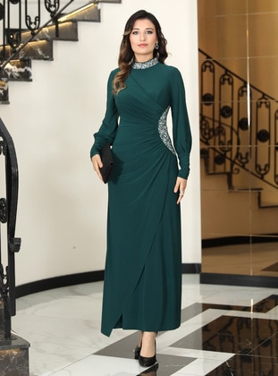 Emerald - Modest Evening Dress - Elben Moda