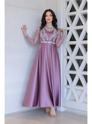 Lilac - 1000gr - Modest Evening Dress - Hakimoda
