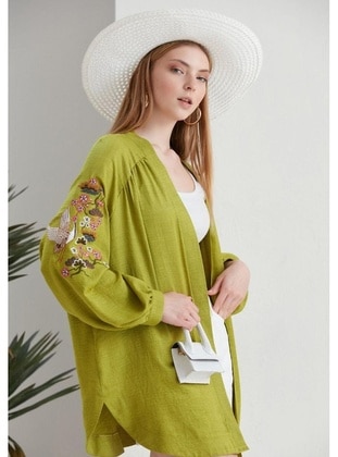 Olive Green - Kimono - Maymara