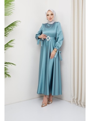 Mint Green - 1000gr - Modest Evening Dress - Hakimoda