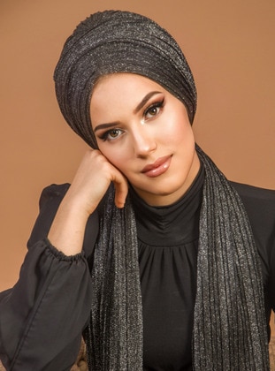 الفضة السوداء - حجابات جاهزة - AİŞE TESETTÜR