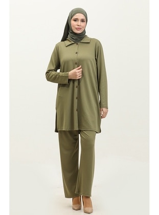 Green Almon - Plus Size Suit - GELİNCE