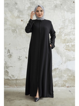 Black - Unlined - Abaya - InStyle