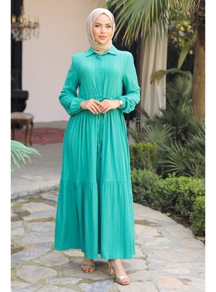 Mint Green - Modest Dress - Bestenur