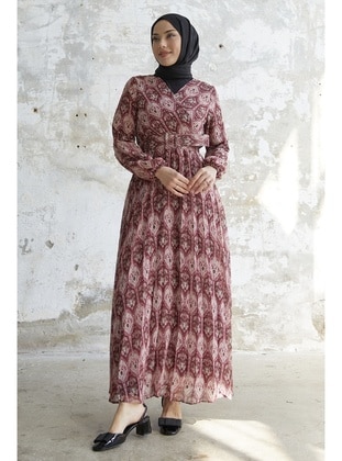 Maroon - Modest Dress - InStyle