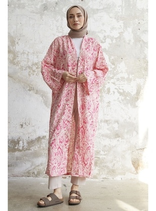Pink - Unlined - Kimono - InStyle