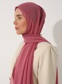 Pembe Şifon Şal 70x180 cm