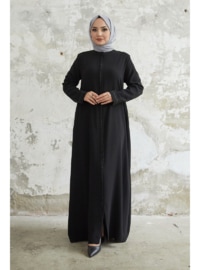 Black - Unlined - Abaya