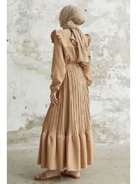 Camel - Unlined - Modest Dress