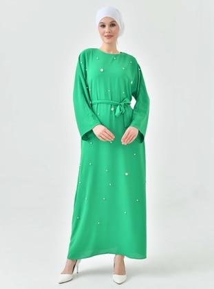 أخضر زمردي - فستان - Tuncay