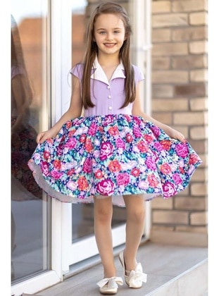 Lilac - Girls` Dress - Riccotarz