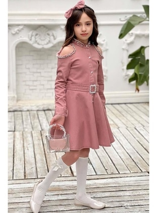 Powder Pink - Girls` Dress - Riccotarz