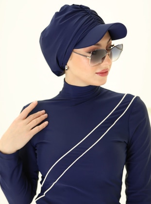 Navy Blue - Swim Hijab - Ns Tasarım
