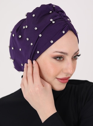 Purple - Swim Hijab - Ns Tasarım