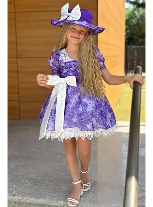 Purple - Girls` Dress - Riccotarz