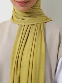 Olive Green - Practical Plain Cotton Shawl Instant Scarf