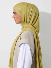 Olive Green - Practical Plain Cotton Shawl Instant Scarf