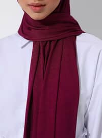 Fuchsia - Practical Plain Cotton Shawl Instant Scarf