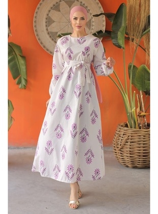 Lilac - Modest Dress - Bestenur