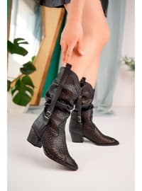 Black - Cowboy Boots - Boots