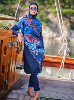 Navy Blue - Burkini - Alfasa