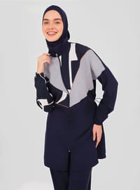 Marineblau Burkini Set