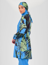 Burkini Maillot de Bain Bleu