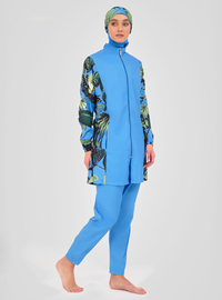 Burkini Maillot de Bain Bleu