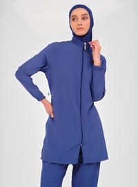 Modestes Badeanzug-Set Dunkelindigo