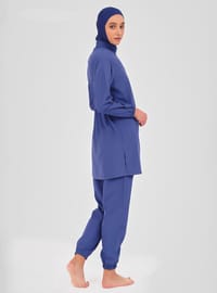 Modestes Badeanzug-Set Dunkelindigo