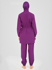 Bescheidenes Badeanzug Set Violett