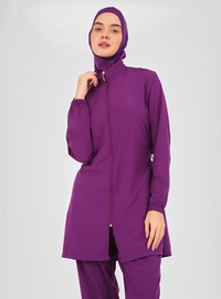 Bescheidenes Badeanzug Set Violett