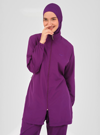 Bescheidenes Badeanzug Set Violett