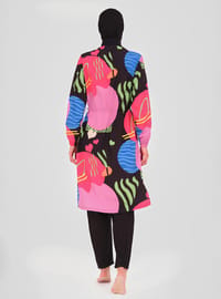 Burkini Badeanzug Set Schwarz