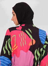 Burkini Badeanzug Set Schwarz
