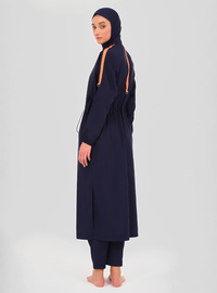 Marine Burkini Badeanzug Set