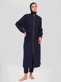 Marine Burkini Badeanzug Set