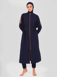 Marine Burkini Badeanzug Set
