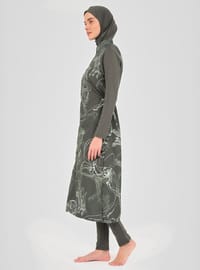 Gemusterter Burkini Khaki