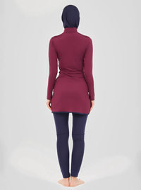 Burkini Badeanzug Kirschrot